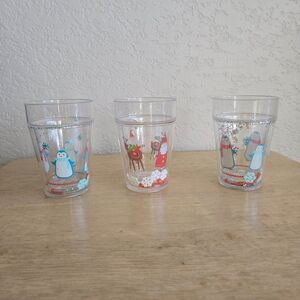 Christmas Plastic Cups - Set of 3